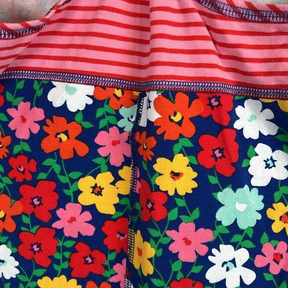 Hanna Andersson Floral Striped Racerback Shirt Size 10 - Picture 12 of 15